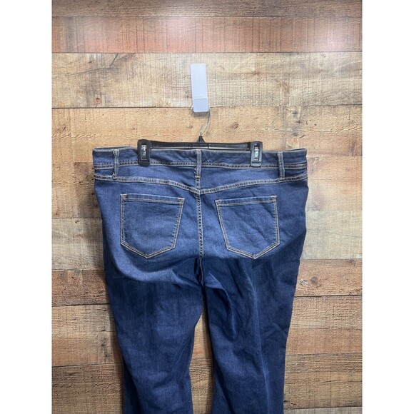 Torrid Luxe Slim Boot Jeans Super Stretch Dark Wash Wide Leg Flare Womens 18S - Picture 9 of 11